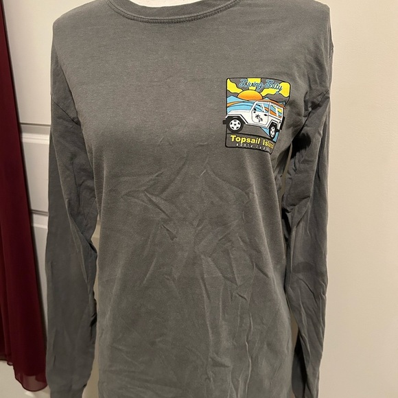 topsail Island beach jeep long sleeve tshirt - Picture 2 of 5